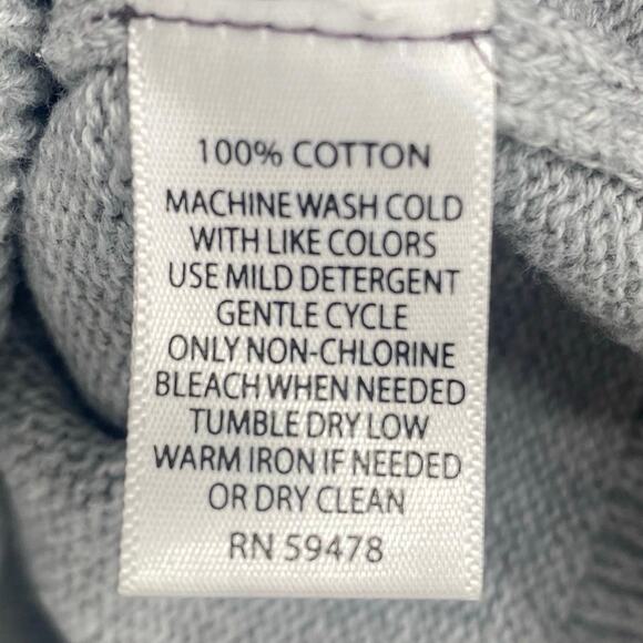 Refectory Sweater Men’s Large Gray Cotton Shawl Collar Heritage Academia Classic - Picture 3 of 8